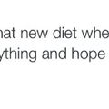 it's called the miracle diet