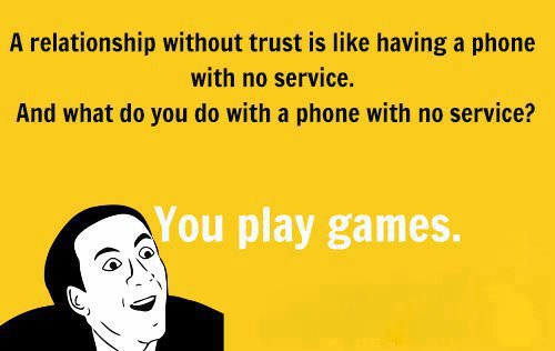 Games without trust ;) - meme