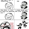 Troll dad and awesome son