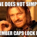 Cap lock