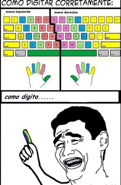 aprende a usar el teclado - meme