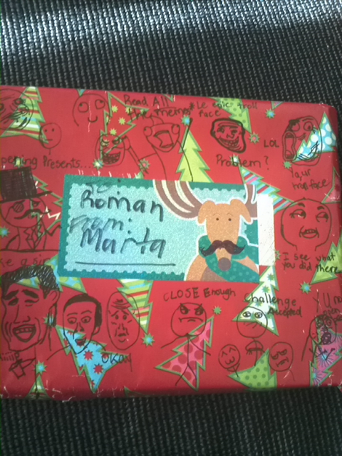 How my sister wrapped my christmas present after I introduced her to memedroid