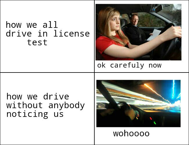 driving in america - meme