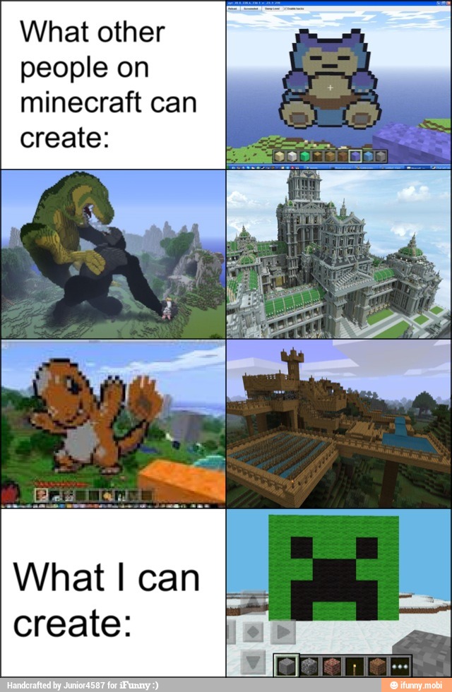 minecraft. building - meme
