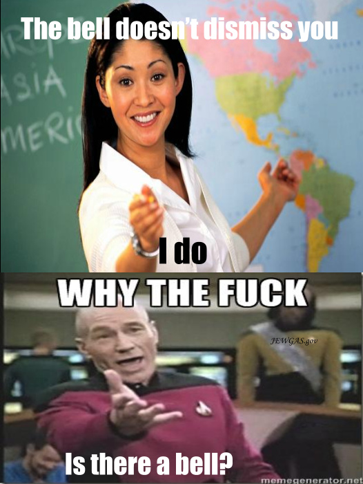 I hate teachers - meme