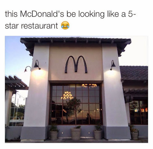 McDonalds be getting fancy - meme