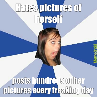 Annoying Facebook girl - meme