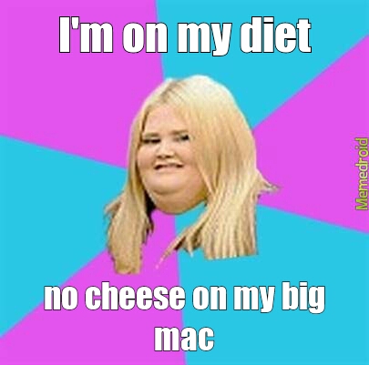 fat girl diets - meme