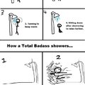 how i shower