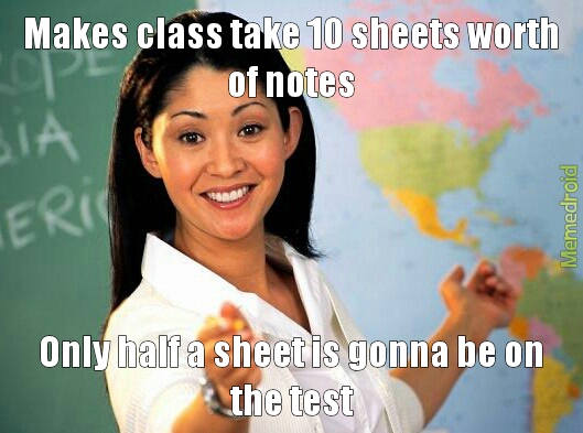 damn teachers - meme