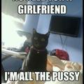 Overly attached cat!