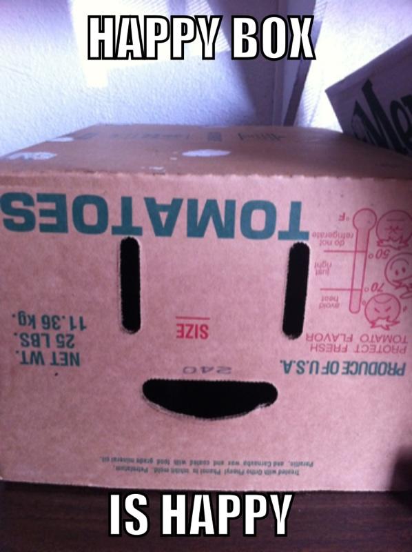 box at my work made me smile - meme