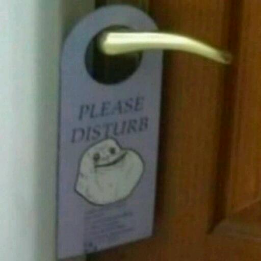 Please disturb. - meme