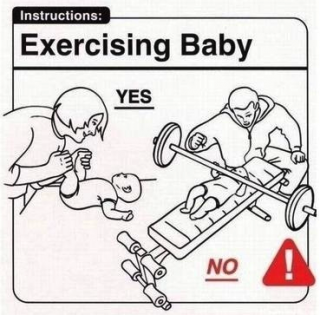 Exercising Baby - meme