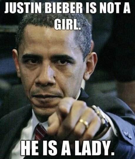 Obama style.. hes a lady! - meme