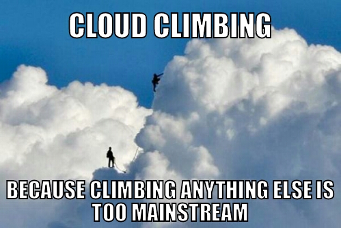on cloud 9 - meme