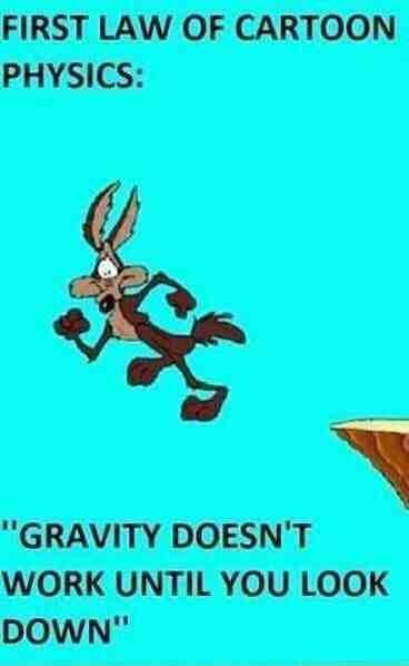 gravity... aren't you a bitch - meme