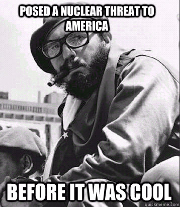 Castro, our holy saviour and destroyer - meme