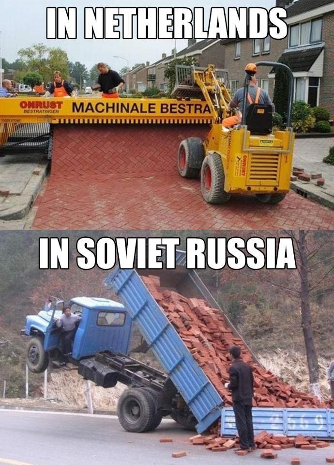 In soviet russia - meme.