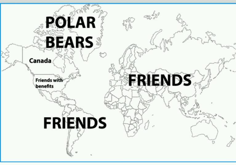 how Canadians view the world. - meme