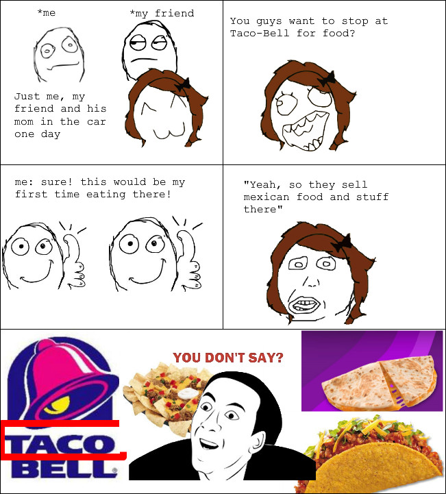 taco bell is title - meme