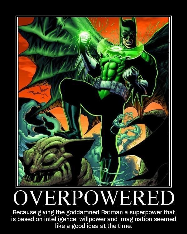 Hal Jordan + Bruce Wayne = Green bat?  - meme