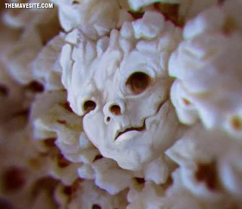 popcorn up close - meme