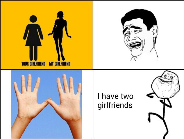 two girlfriends - meme