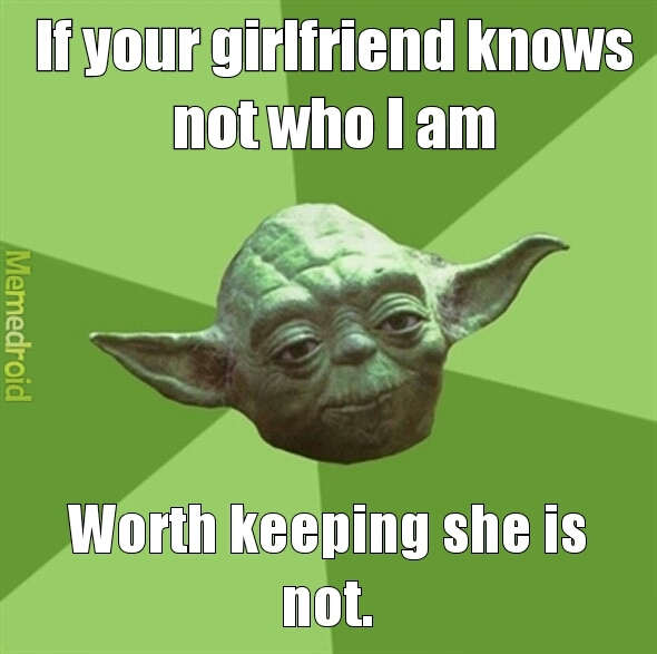 Yoda, couple advisor - meme