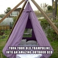 turn your trampoline