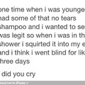 But did you cry....?