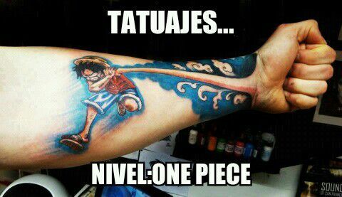 Tatuajes nivel :one piece - meme