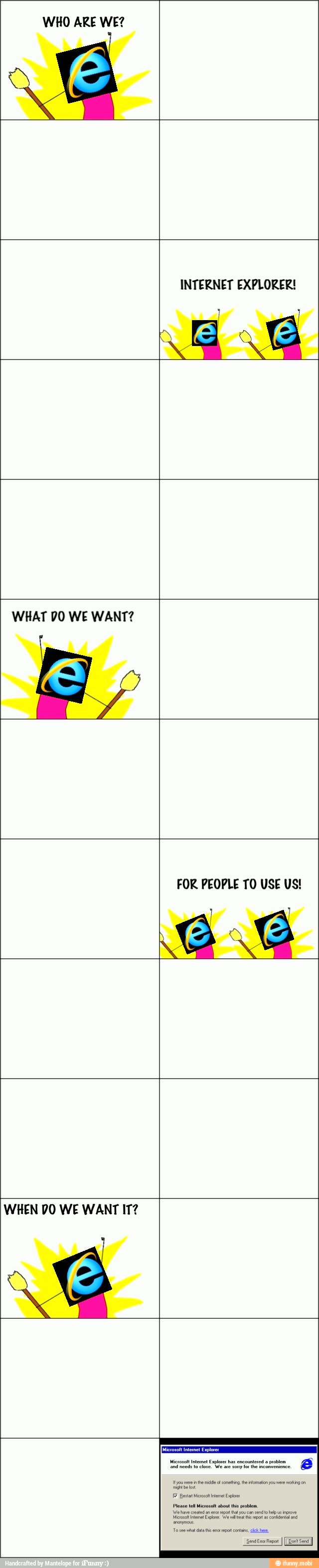 Internet Explorer sucks - meme