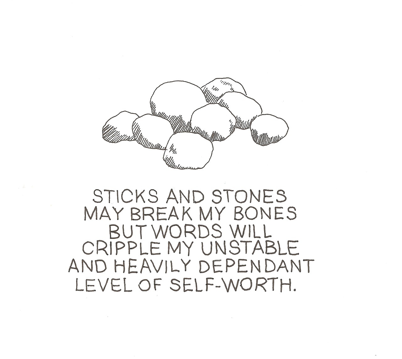 sticks and stones - meme