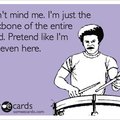 poor percussionist.