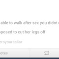 cut off her legs
