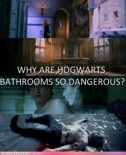 Harry and Draco had a wandfight in the bathroom xD - meme