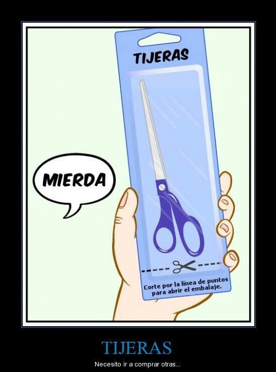 MIERDA , TIJERAS TROLL - meme
