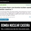 Bomba nuclear caseira