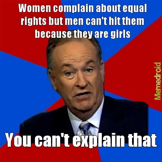 Women and their equal rights - meme