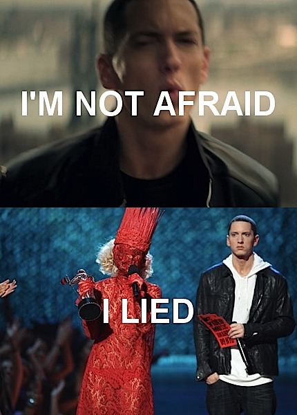 Eminem has the best poker face - meme