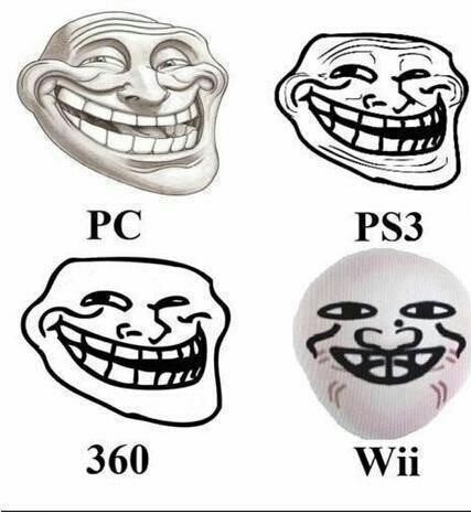 Trollface lvl: Wii - meme