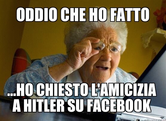 La nonna del facebook - meme