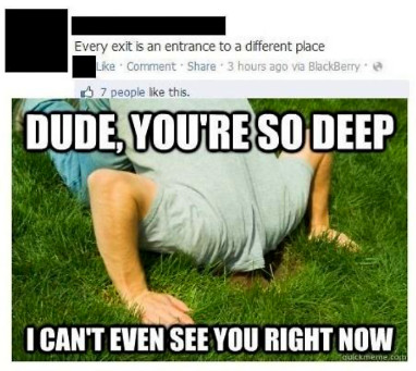 so deep..... - meme