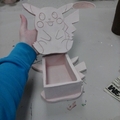 So I made this box in pottery class...