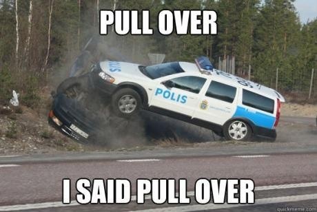 pull over!!! - meme