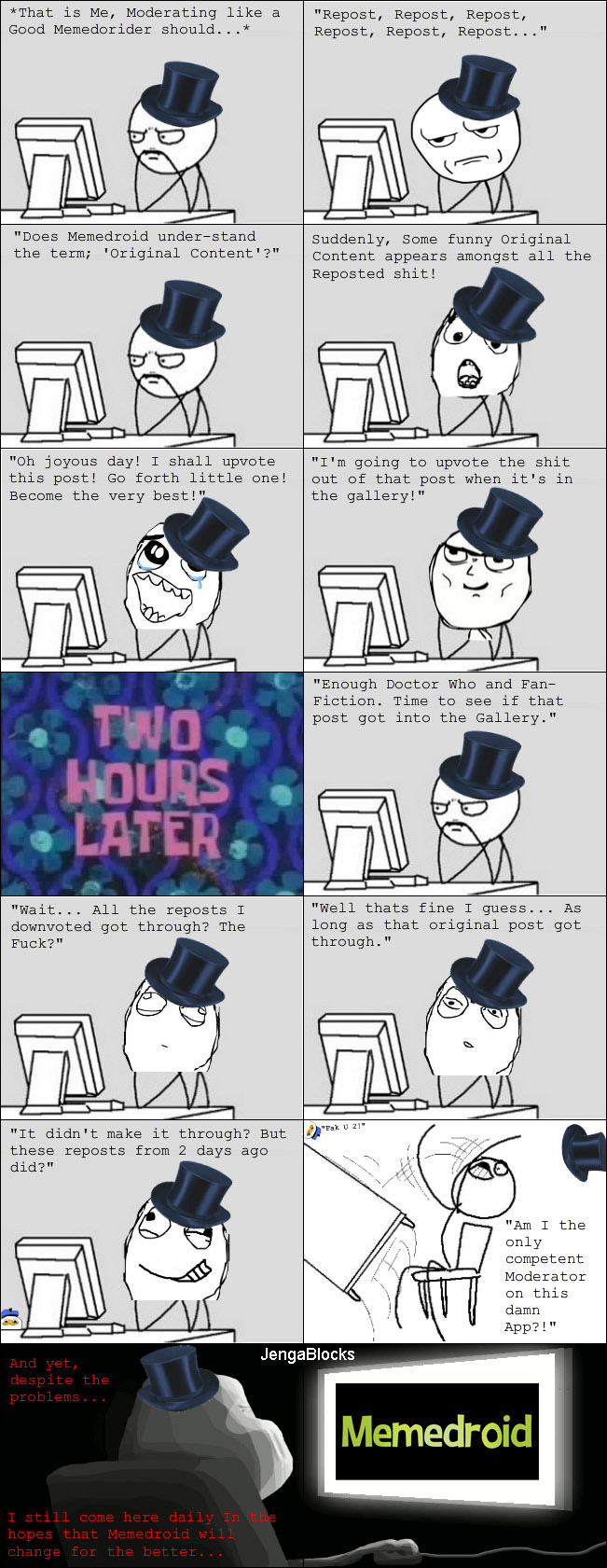 I will never know who posted that funny original rage comic... - meme