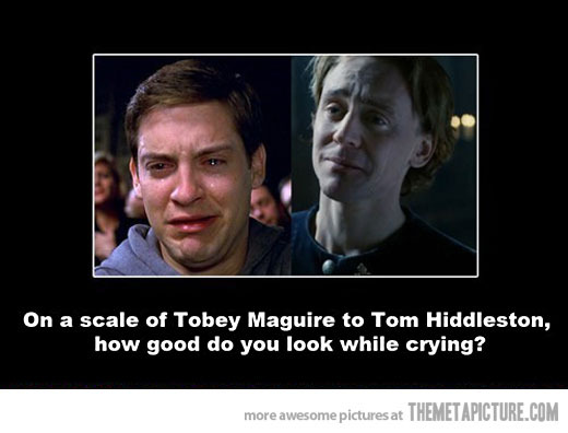toby Mcguire always has weird faces - meme