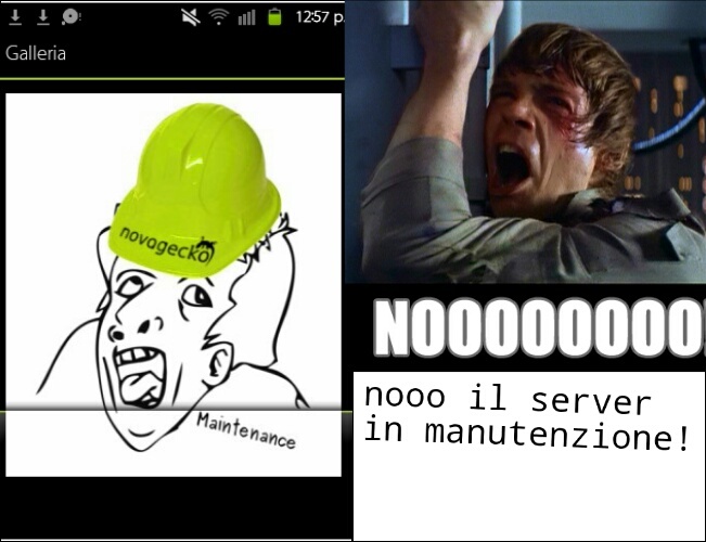 nooo server in manutenzione! - meme