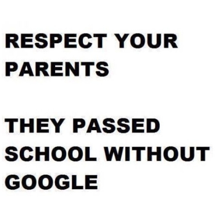 Respect your parents - meme